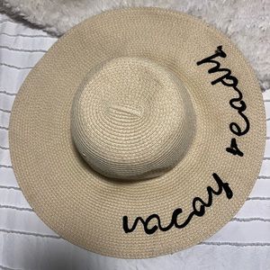 “Vacay Ready” Straw Beach Hat